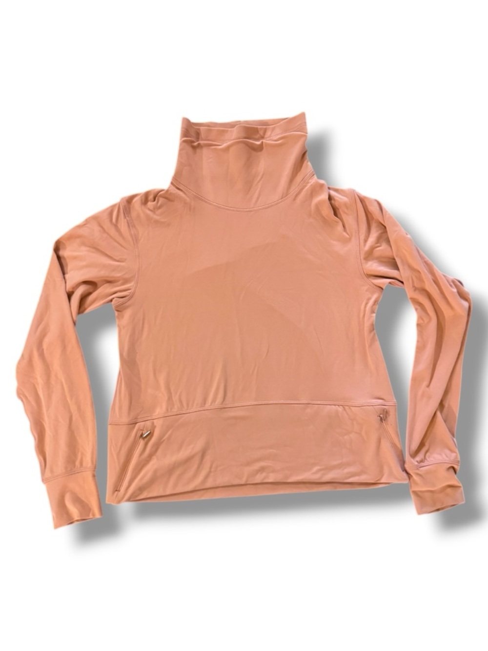 Lululemon Ready to Rulu Funnel Neck Pullover - Peach Pink Savannah - Size 6 EUC - Picture 6 of 9